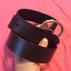 Reversible Black/Brown Leather Belt (34")